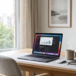 Asian solopreneur managing automated digital business from modern workspace in Thailand