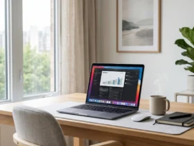 Asian solopreneur managing automated digital business from modern workspace in Thailand
