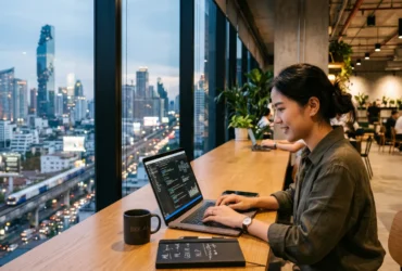 Solo entrepreneur building AI powered online business in Southeast Asia