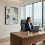 Minimalist luxury workspace for modern entrepreneurs and executives