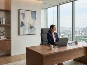 Minimalist luxury workspace for modern entrepreneurs and executives