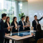 Luxury technology workspace for modern Southeast Asian entrepreneurs