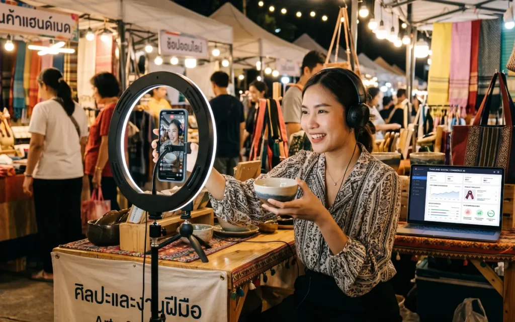 AI powered customer support system handling ecommerce conversations on mobile platforms in Thailand