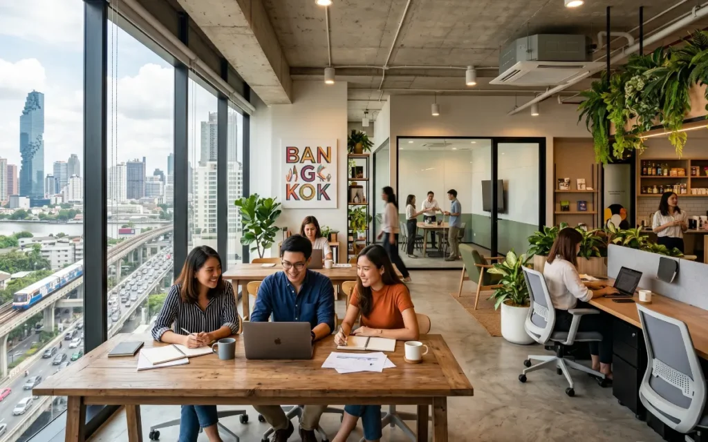 Corporate executive analyzing AI powered financial planning and business banking data