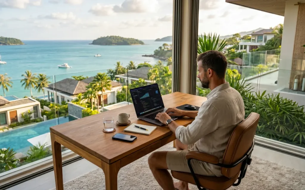 AI powered remote business and passive income lifestyle
