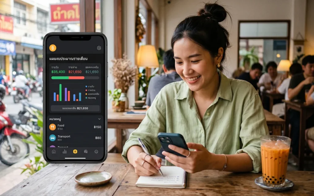 Digital budgeting dashboard with automated bank synchronization